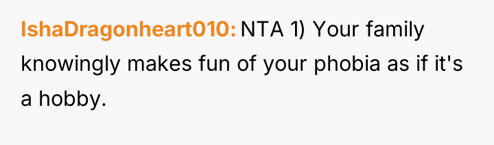 IshaDragonheart010 NTA 1) Your family knowingly makes fun of your...