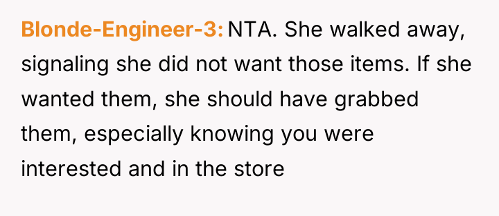 Blonde-Engineer-3 NTA. She walked away, signaling she did not want...