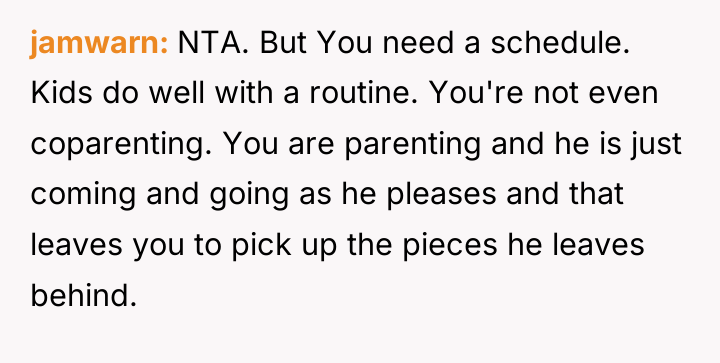 jamwarn NTA. But You need a schedule. Kids do well...