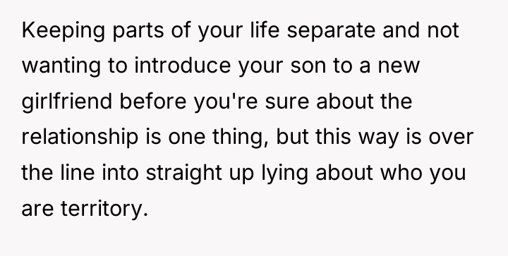 Keeping parts of your life separate and not wanting to...