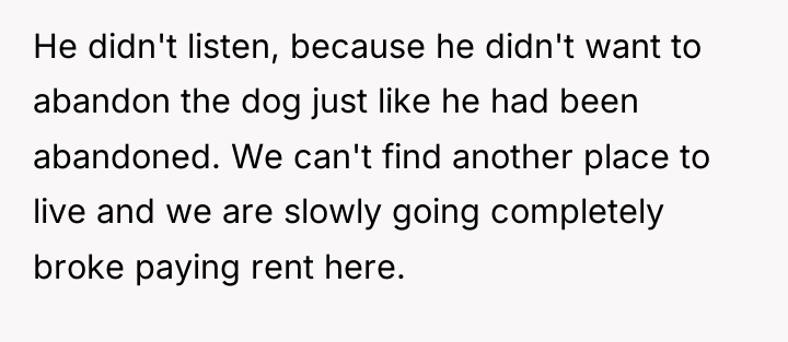 He didn't listen, because he didn't want to abandon the...
