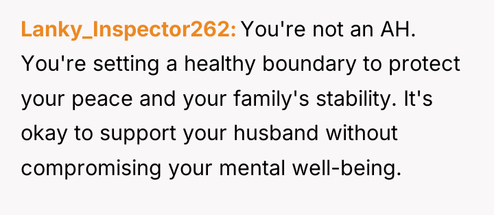 Lanky_Inspector262 You're not an AH. You're setting a healthy boundary...