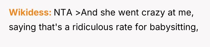 Wikidess NTA >And she went crazy at me, saying that's...