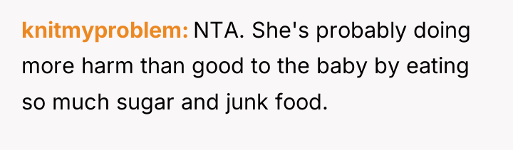 knitmyproblem NTA. She's probably doing more harm than good to...