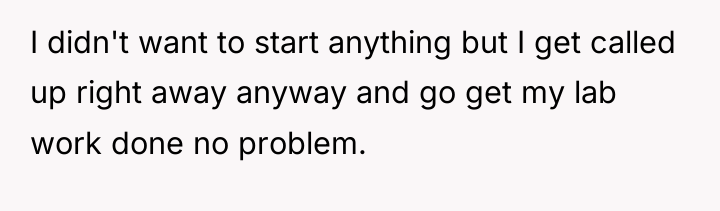 I didn't want to start anything but I get called...