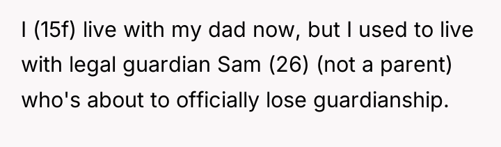 I (15f) live with my dad now, but I used...