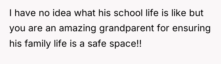 I have no idea what his school life is like...