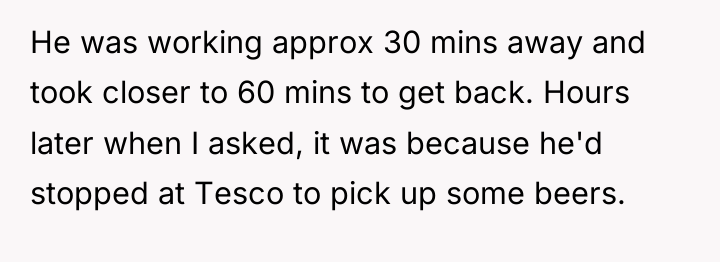 He was working approx 30 mins away and took closer...