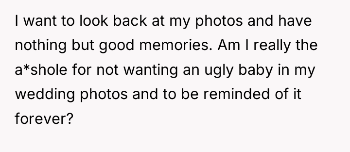 I want to look back at my photos and have...