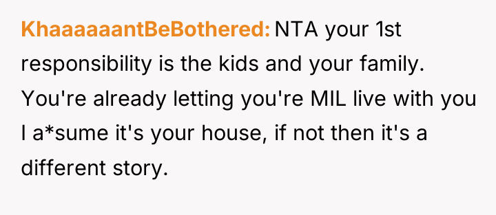 KhaaaaaantBeBothered NTA your 1st responsibility is the kids and your...