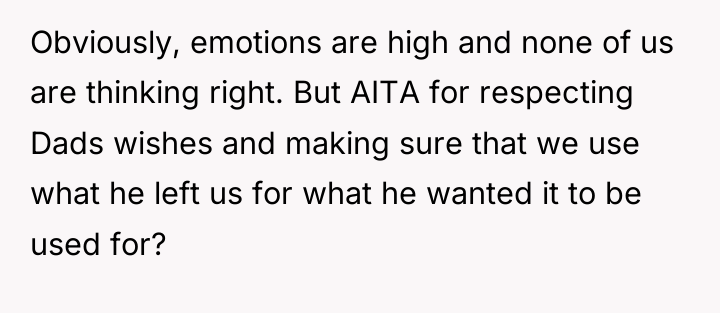 Obviously, emotions are high and none of us are thinking...