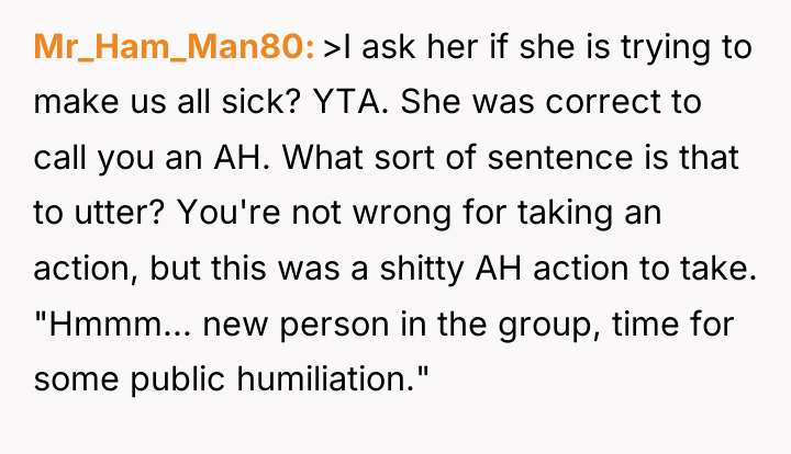 Mr_Ham_Man80 >I ask her if she is trying to make...