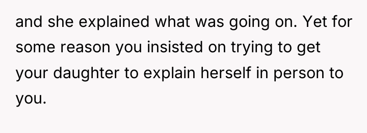 and she explained what was going on. Yet for some...