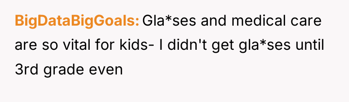 BigDataBigGoals Gla*ses and medical care are so vital for kids-...