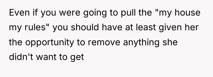 Even if you were going to pull the "my house...
