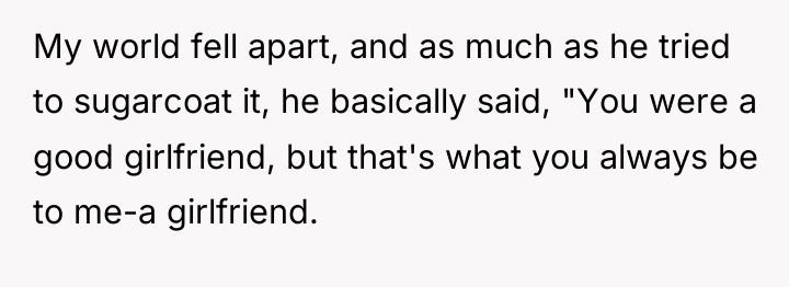 My world fell apart, and as much as he tried...