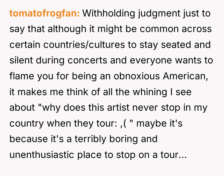 tomatofrogfan Withholding judgment just to say that although it might...