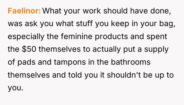 Faelinor What your work should have done, was ask you...