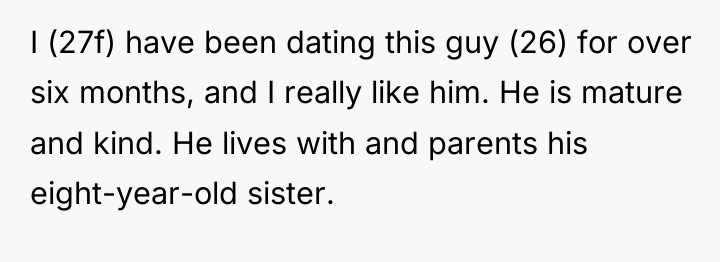 I (27f) have been dating this guy (26) for over...