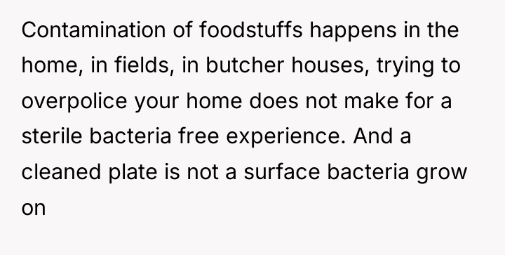 Contamination of foodstuffs happens in the home, in fields, in...