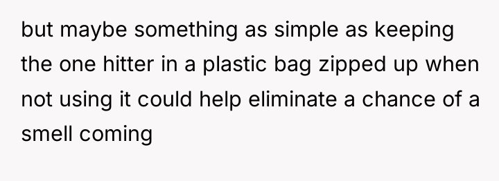 but maybe something as simple as keeping the one hitter...
