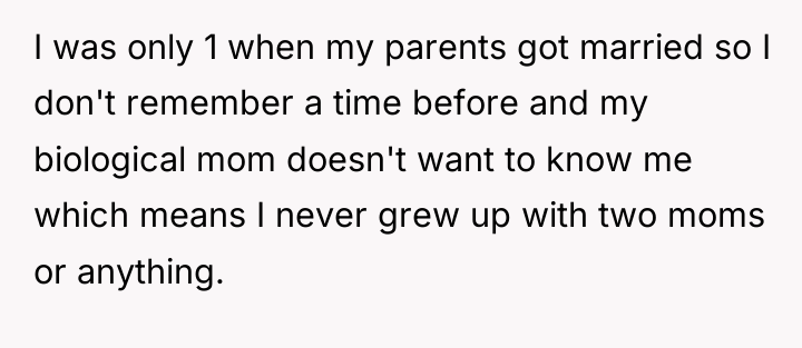 I was only 1 when my parents got married so...