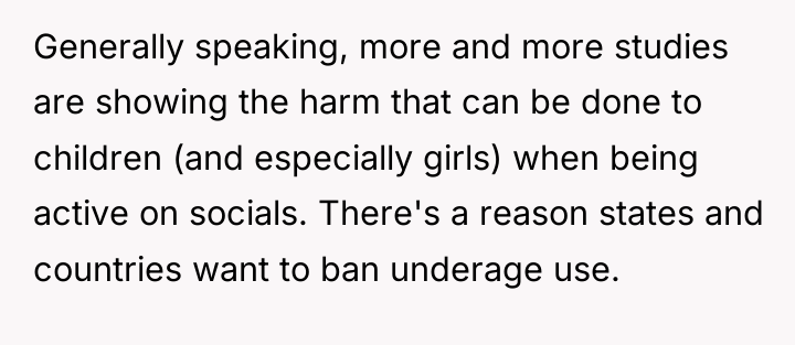 Generally speaking, more and more studies are showing the harm...