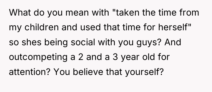 What do you mean with "taken the time from my...