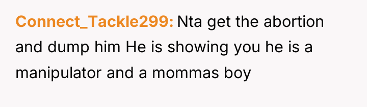 Connect_Tackle299 Nta get the abortion and dump him He is...