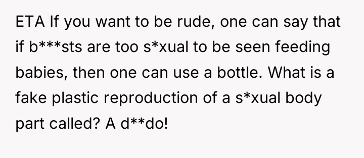 ETA If you want to be rude, one can say...