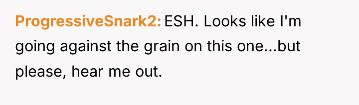 ProgressiveSnark2 ESH. Looks like I'm going against the grain on...