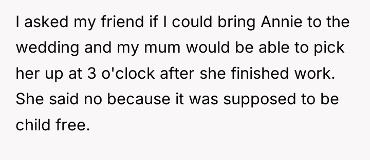 I asked my friend if I could bring Annie to...