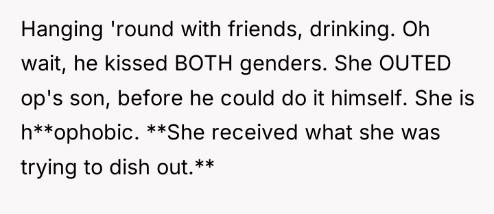 Hanging 'round with friends, drinking. Oh wait, he kissed BOTH...