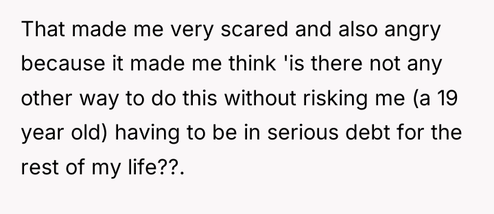 That made me very scared and also angry because it...