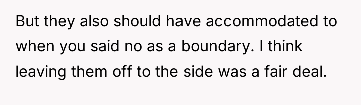 But they also should have accommodated to when you said...