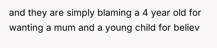 and they are simply blaming a 4 year old for...