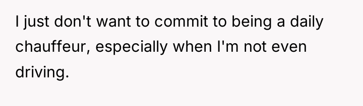 I just don't want to commit to being a daily...