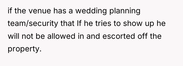 if the venue has a wedding planning team/security that If...
