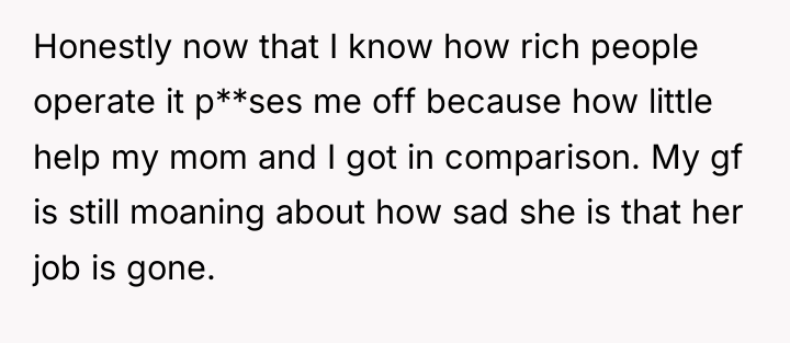 Honestly now that I know how rich people operate it...