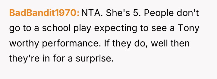 BadBandit1970 NTA. She's 5. People don't go to a school...