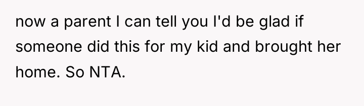 now a parent I can tell you I'd be glad...