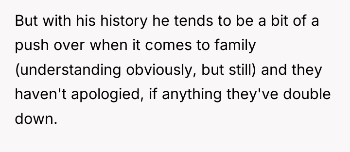 But with his history he tends to be a bit...
