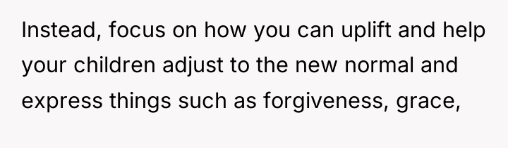 Instead, focus on how you can uplift and help your...