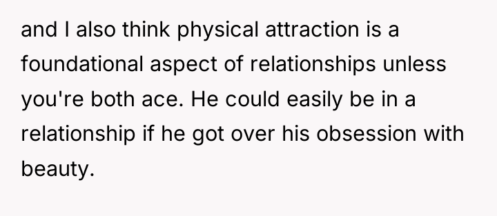 and I also think physical attraction is a foundational aspect...