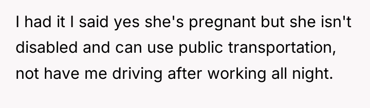 I had it I said yes she's pregnant but she...