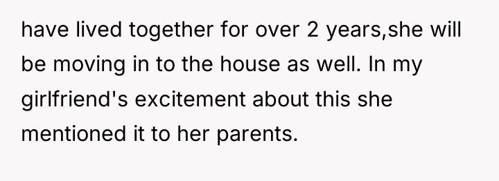 have lived together for over 2 years,she will be moving...