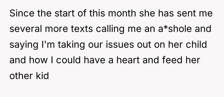 Since the start of this month she has sent me...