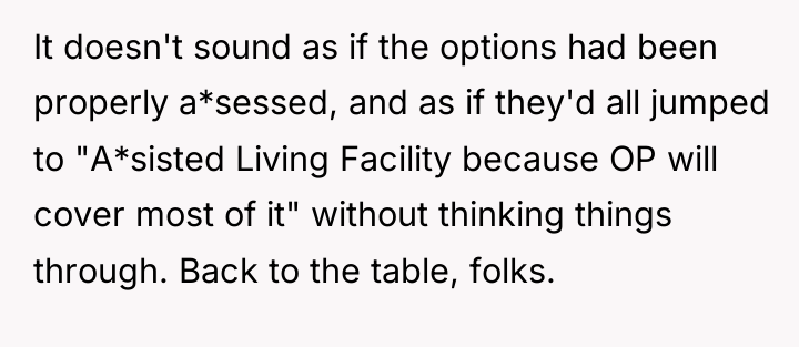 It doesn't sound as if the options had been properly...