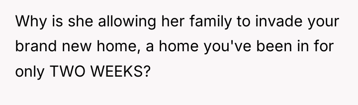 Why is she allowing her family to invade your brand...