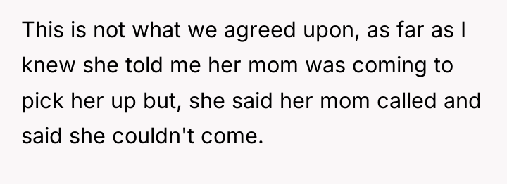 This is not what we agreed upon, as far as...